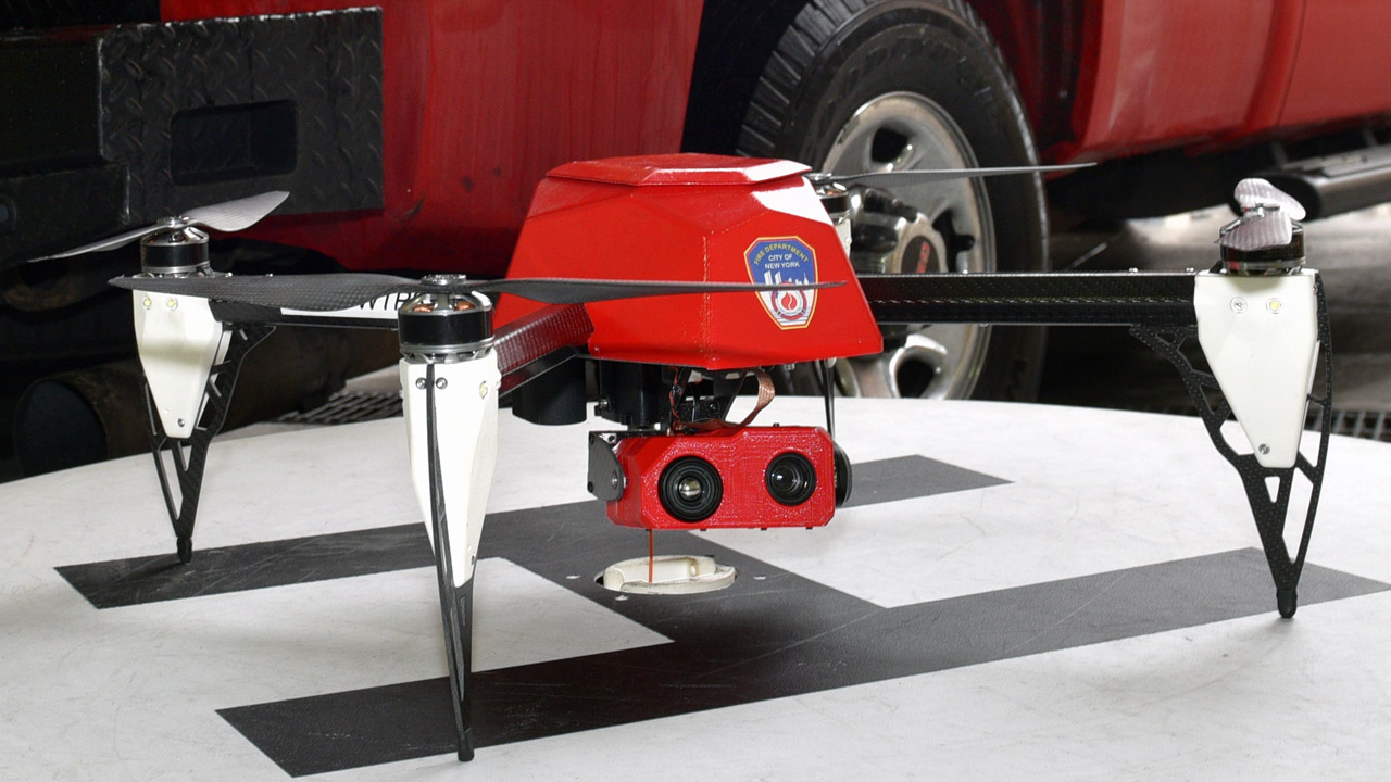 FDNY uses drone to help battle fire