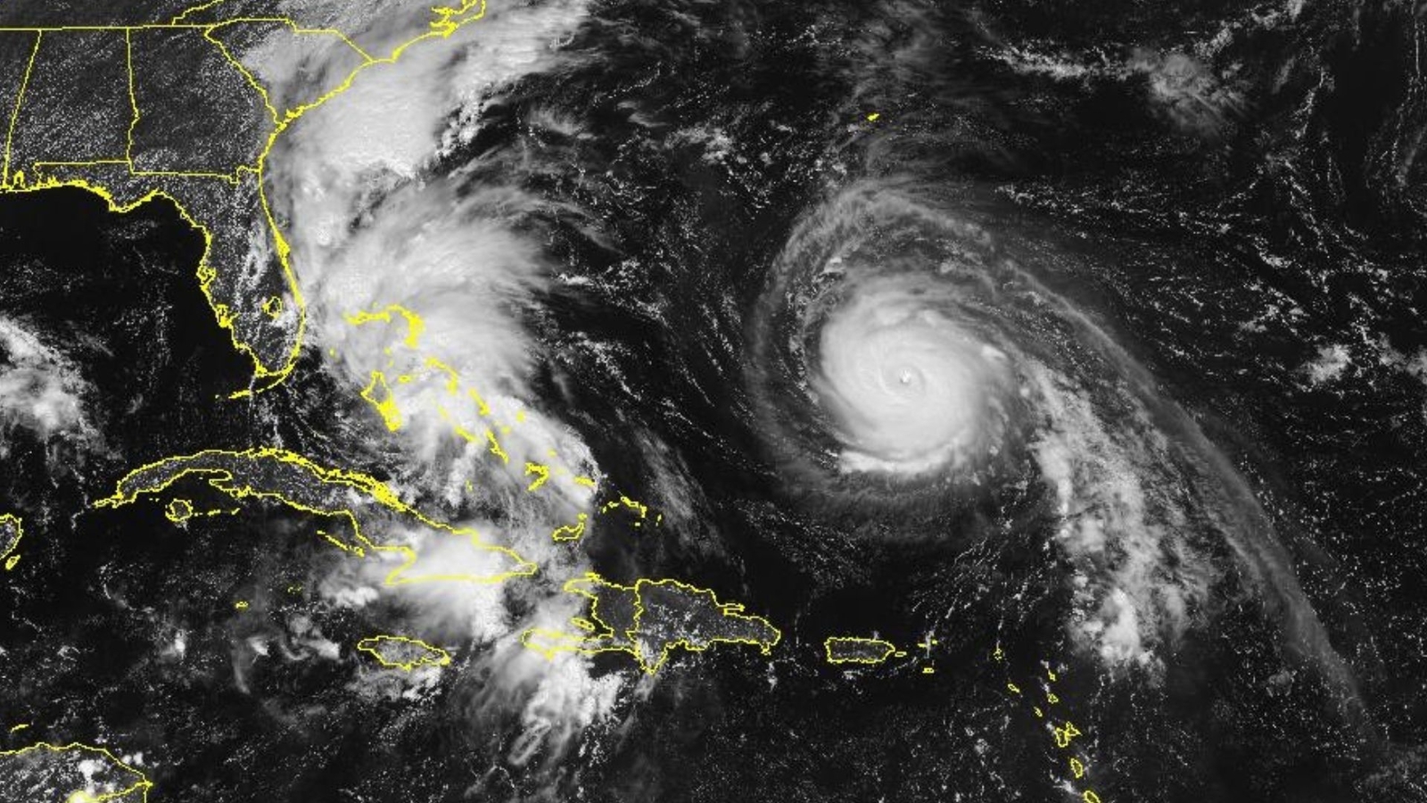 Tracking Tropical Storm Imelda and Hurricane Humberto