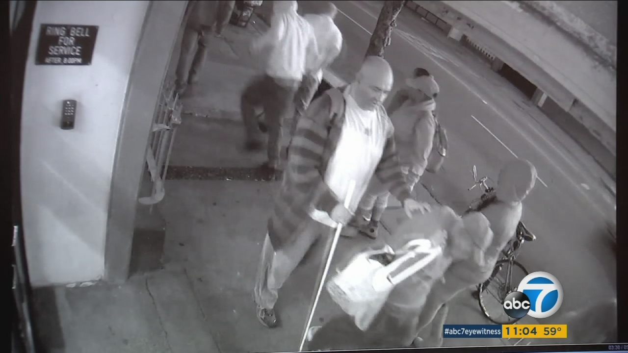 Surveillance video shows DTLA robberies