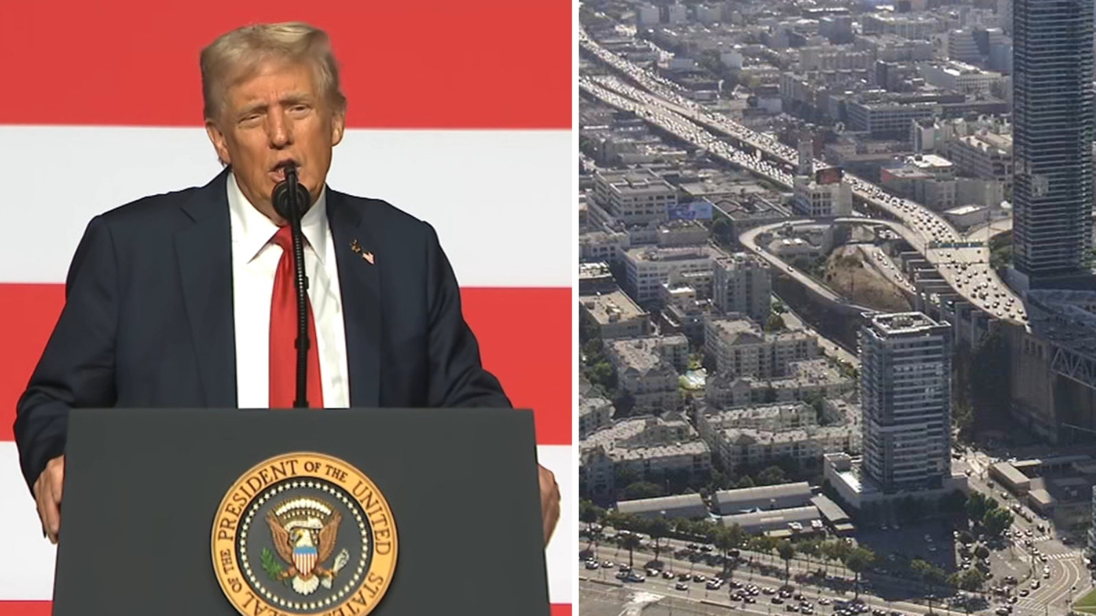 Pres. Trump threatens to send military troops to 'straighten out' SF, other Democratic-run cities