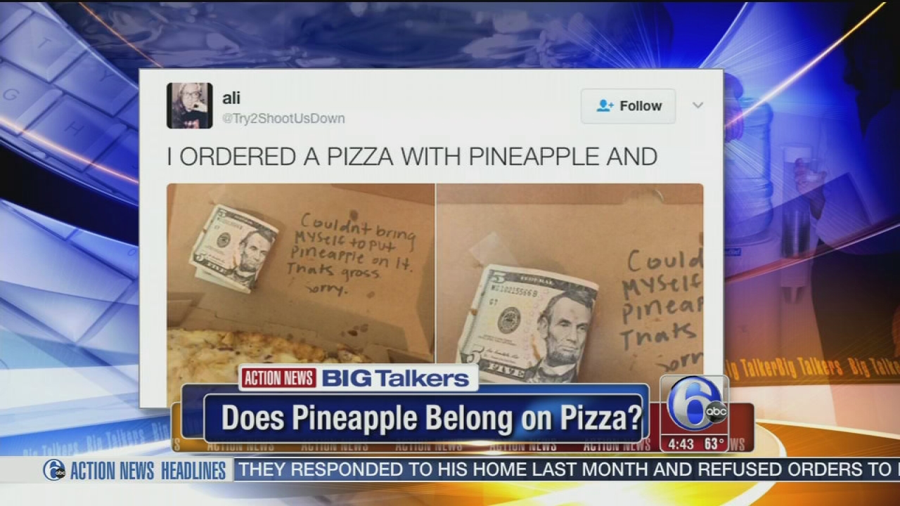 Great topping debate: Do you like pineapple on your pizza?