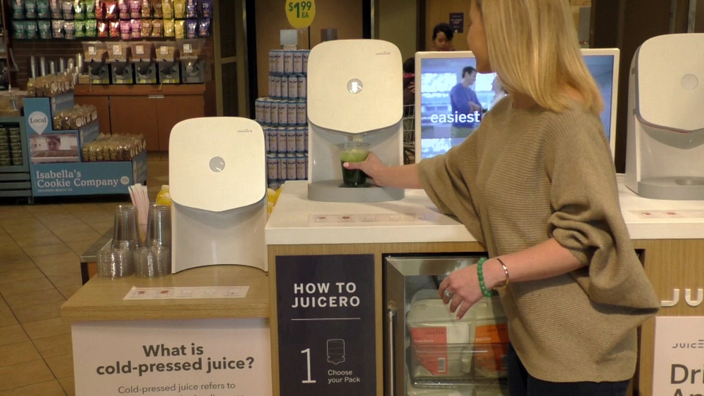 Juicero rolls out self-service stations in 11 Whole Foods Markets