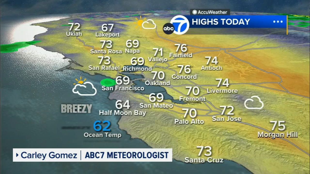 トップス SIESTA Bay Area Weather Report Sweat Live Doppler 7 | Bay Area Weather News - ABC7 San Francisco