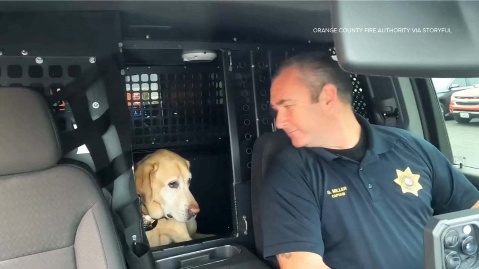 Fire officials honor retirement of K-9 Freedom in emotional radio call: 'You have earned it'
