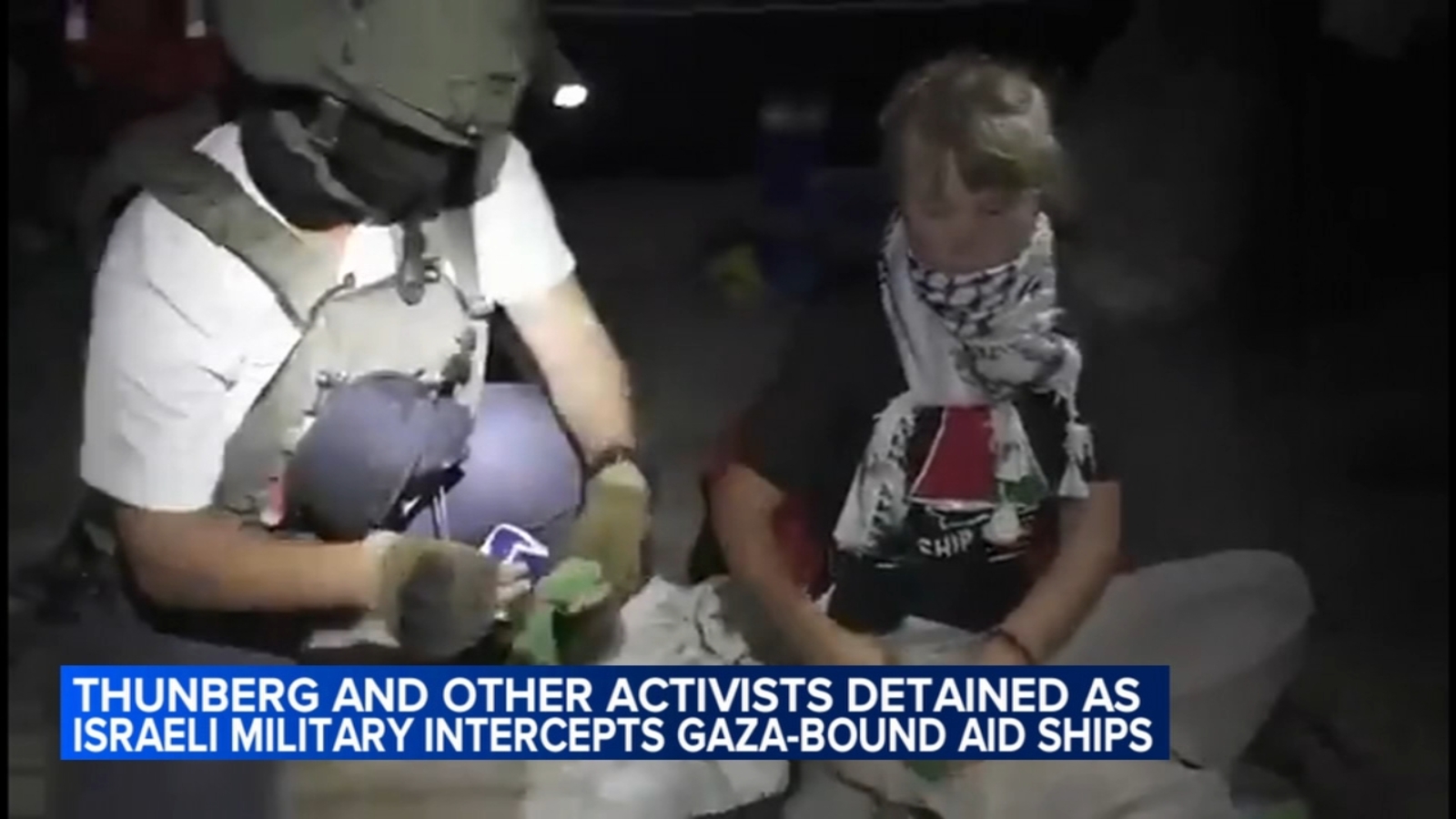 Activists detained as Israeli military intercepts Gaza-bound aid ships