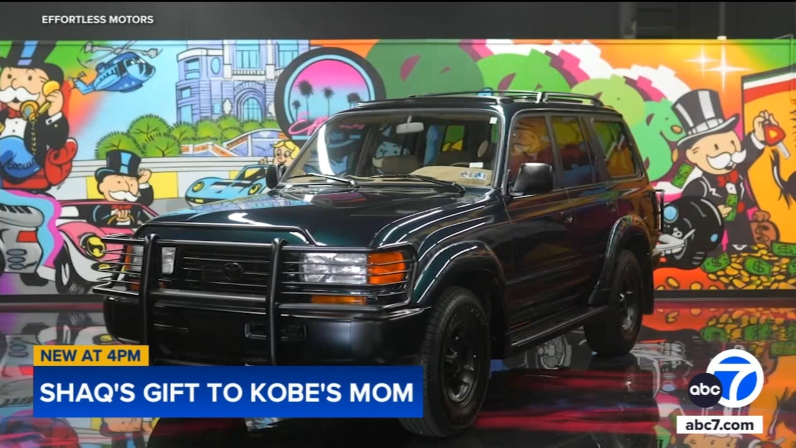Shaq restores Kobe Bryant's family car with help from Riverside auto shop