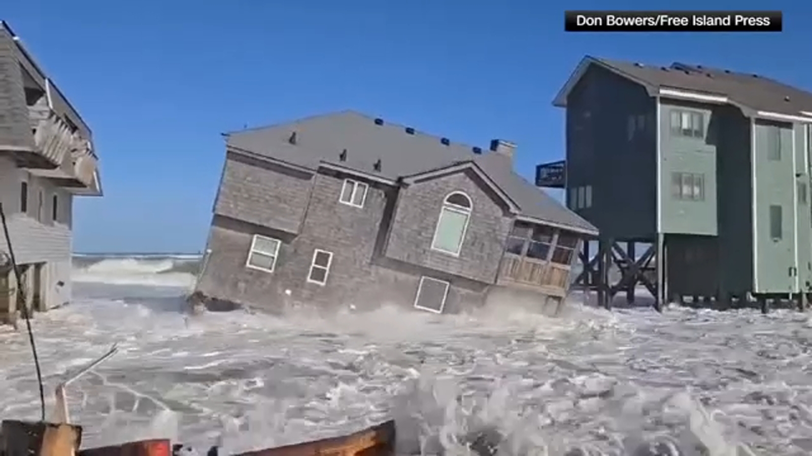 8 homes lost in the Outer Banks from churning waters caused by Hurricane Imelda