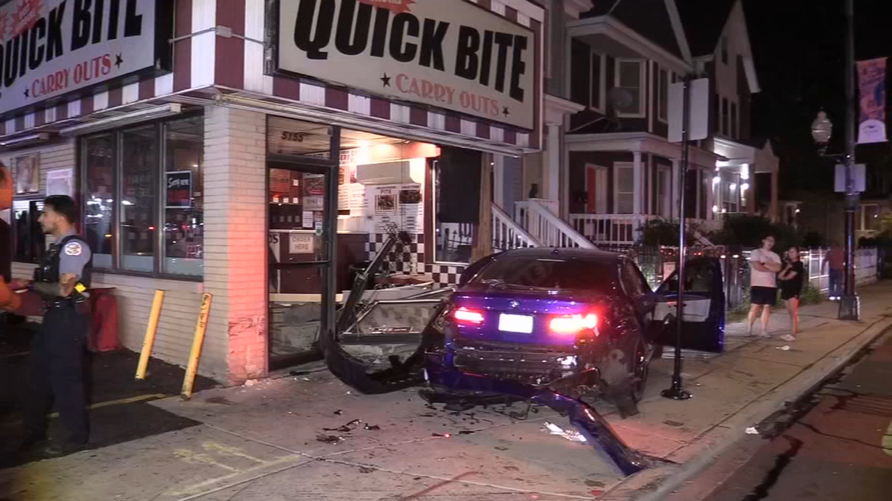 2 hospitalized after chain-reaction crash into N. Side restaurant: CPD