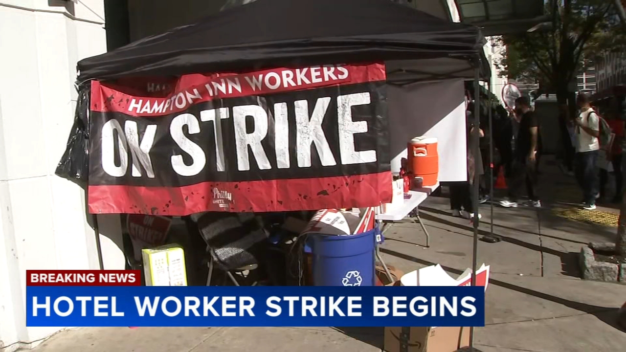 Hospitality workers begin strikes at 2 Center City hotels
