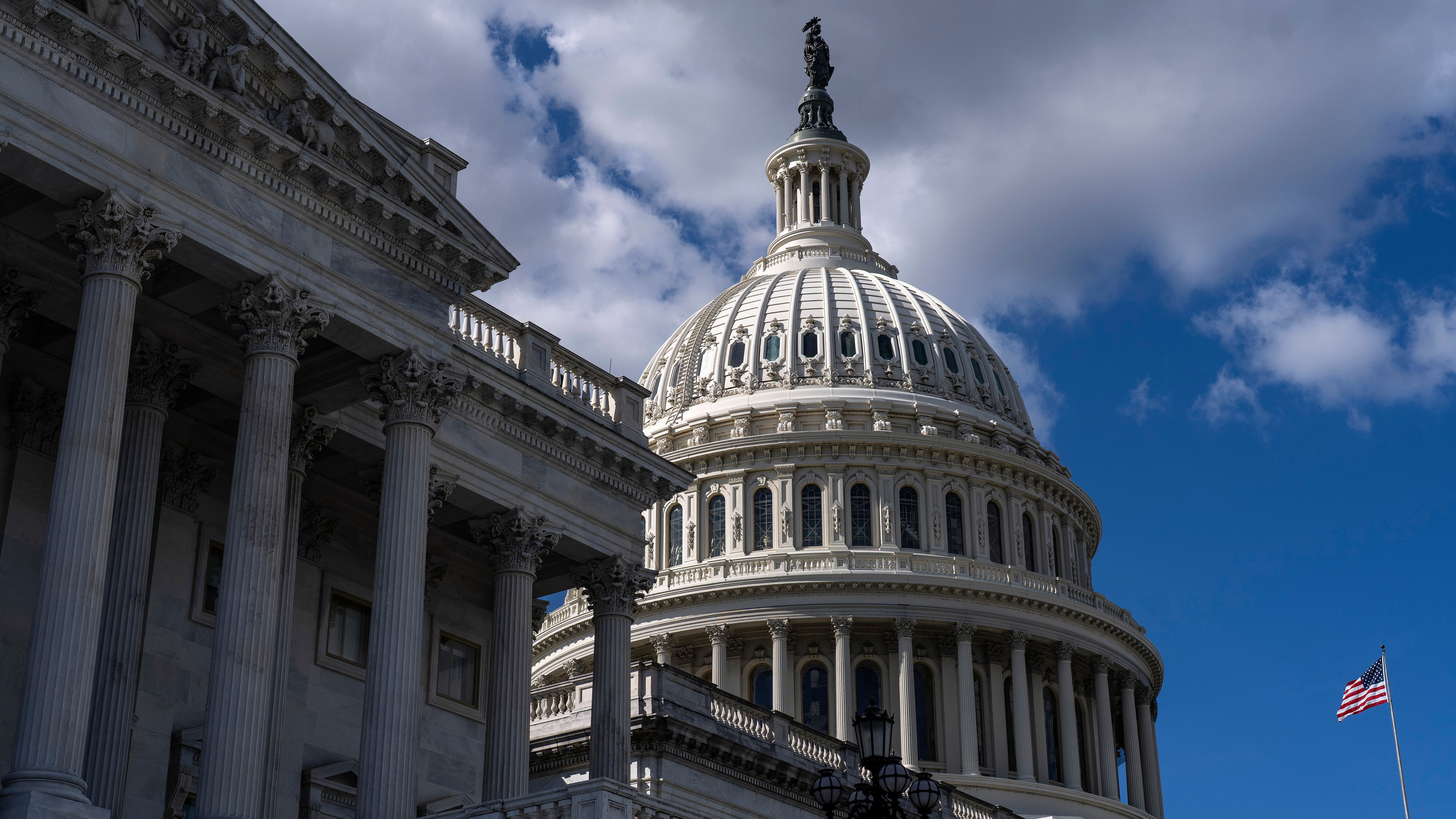 The U.S. Capitol is seen on the second day of the government shutdown, in Washington, Thursday, Oct. 2, 2025.