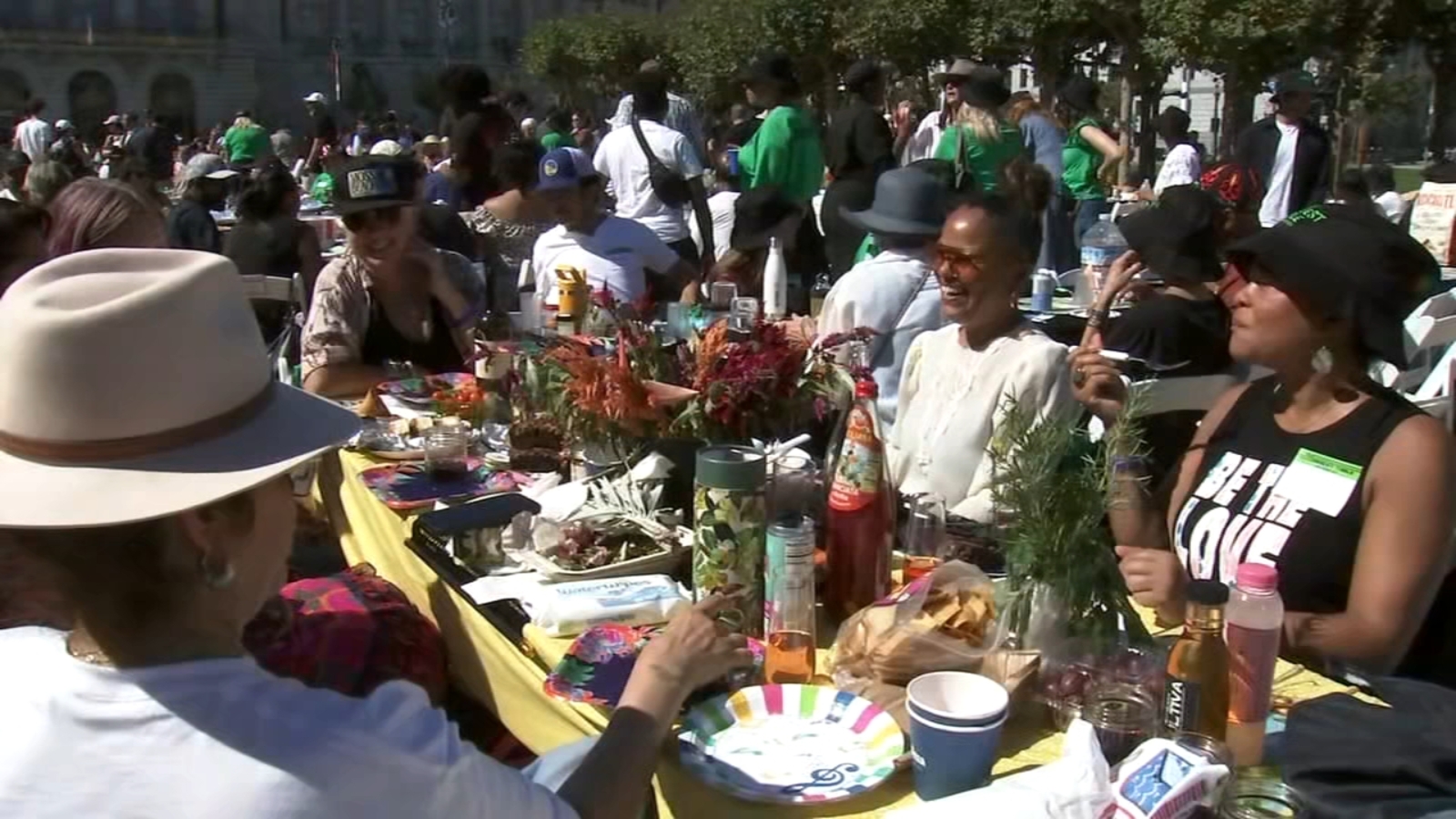 1,000 SF residents from dozens of neighborhoods dine at city's 1st 'Longest Table' potluck lunch