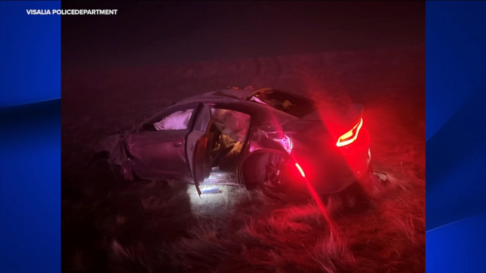 Suspect arrested after chase ends in crash in Tulare County, police say