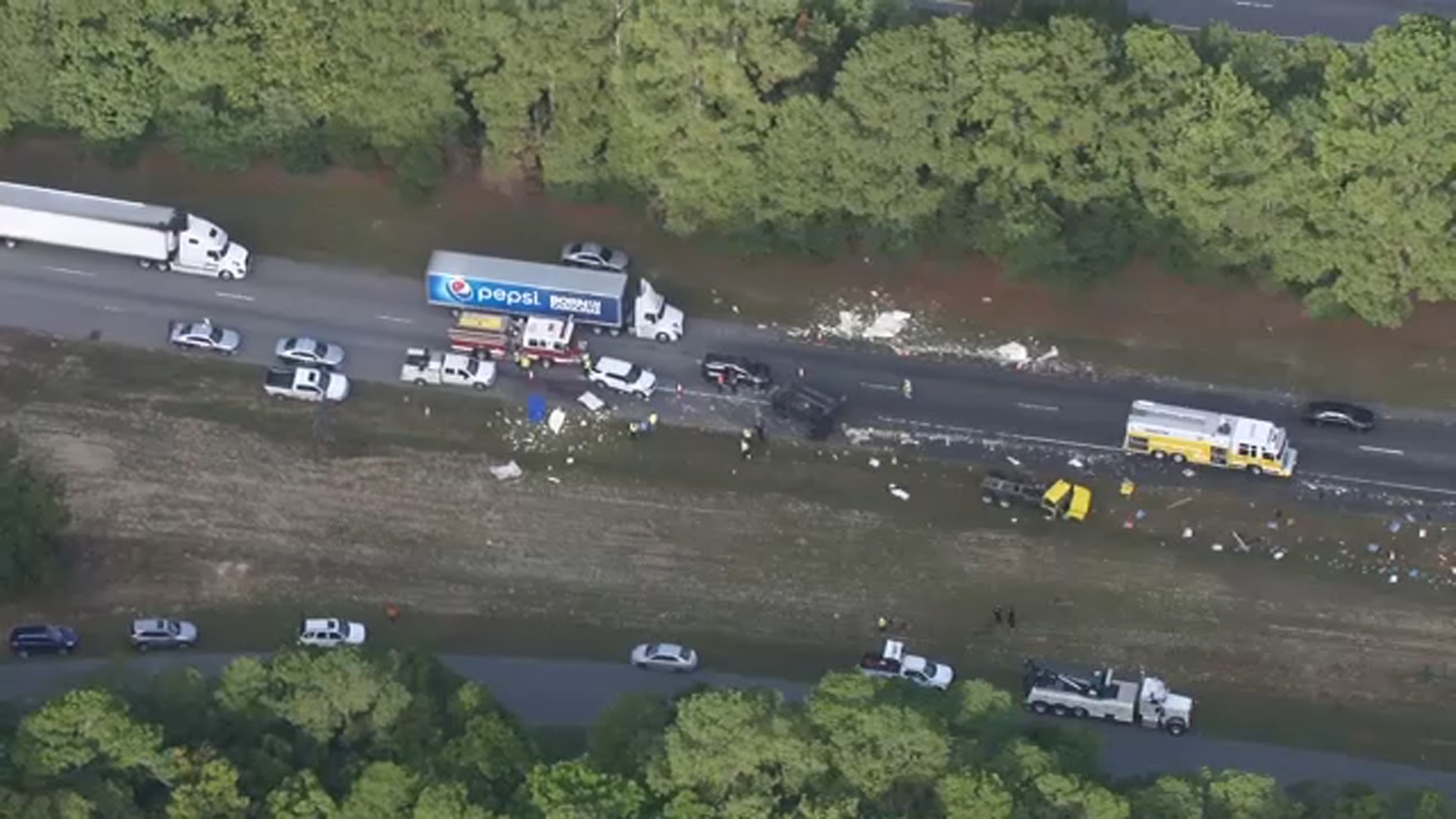 1 dead, 1 seriously injured in crash involving tractor trailer and dump ...