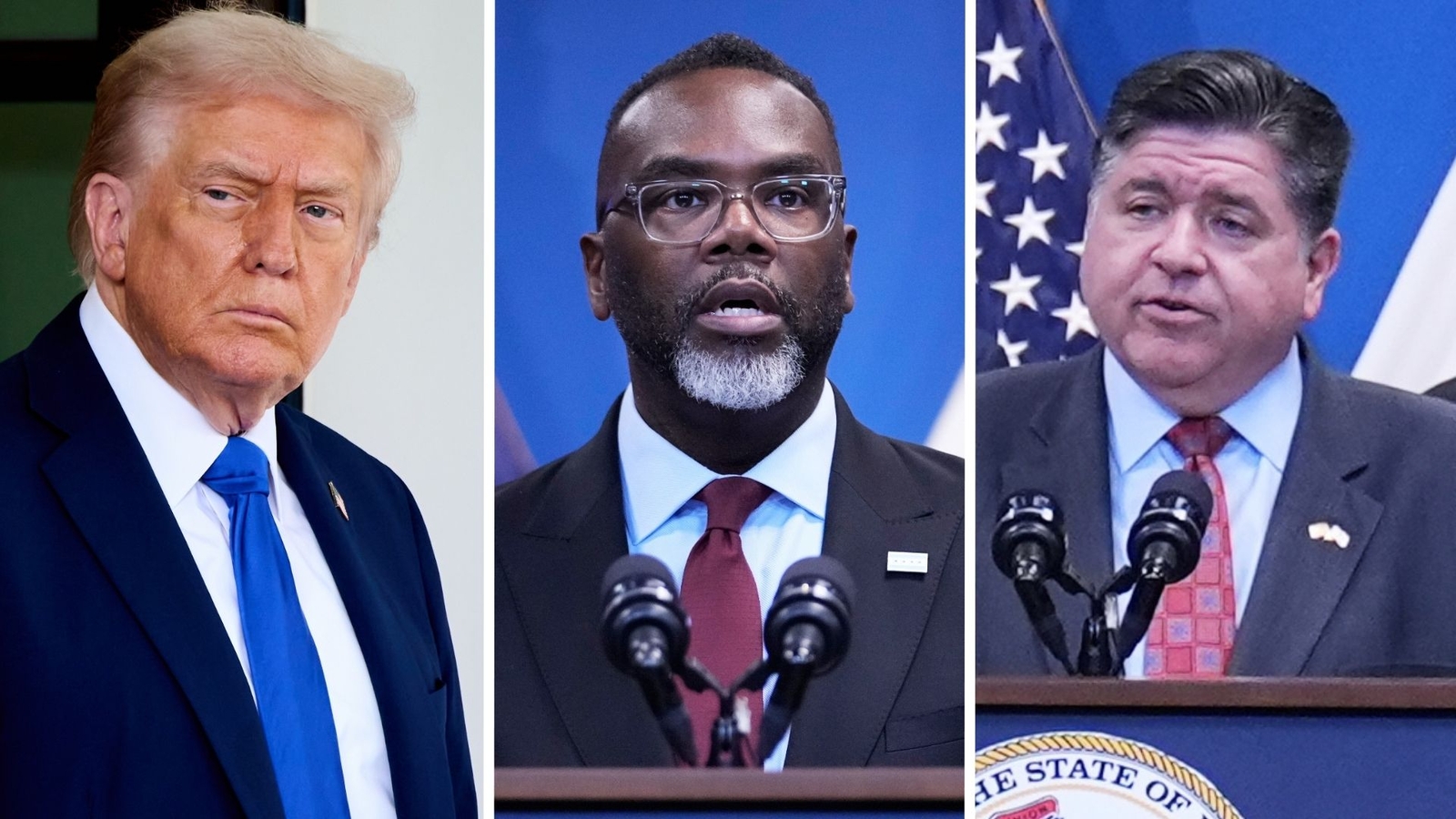 Trump says Johnson, Pritzker 'should be in jail' for 'failing to protect' ICE officers