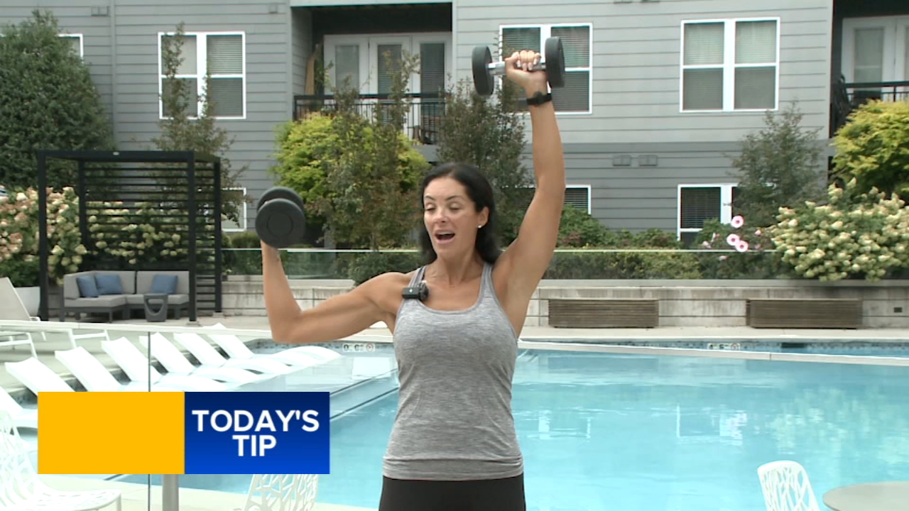 Fitness tip: Wide shoulder press