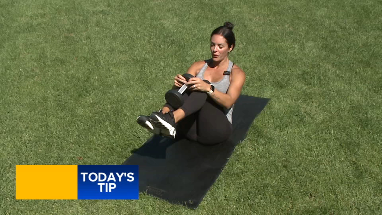 Fitness tip: Weighted crunch
