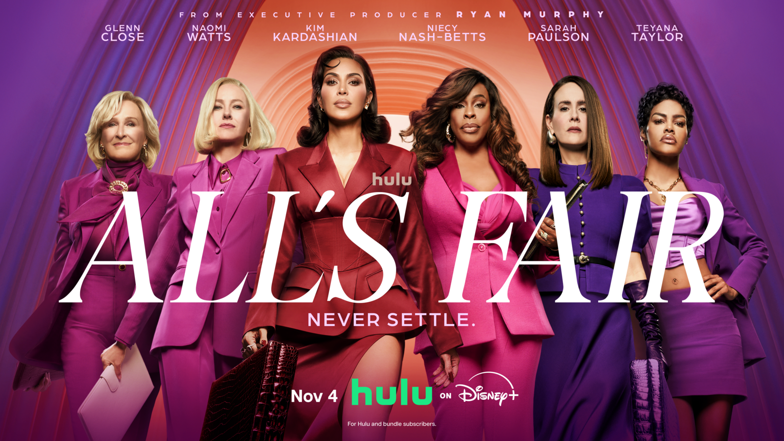 Kim Kardashian, Naomi Watts and Sarah Paulson star in Hulu's new legal drama 'All's Fair'