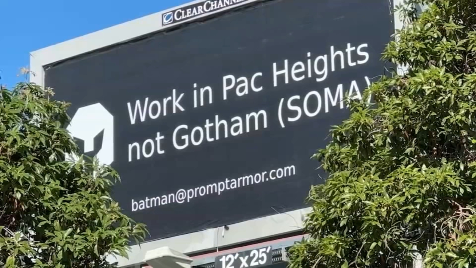 Tech company pays for billboard that calls San Francisco neighborhood 'Gotham'