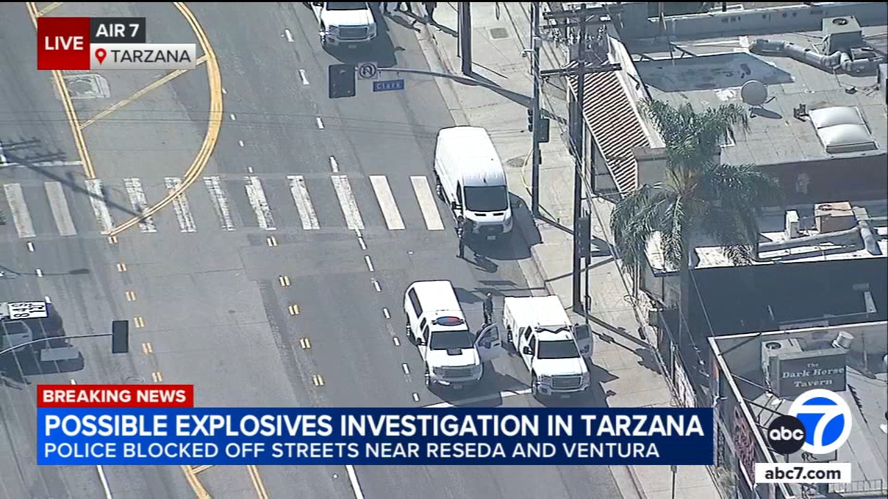 Possible explosives found at Tarzana homeless encampment