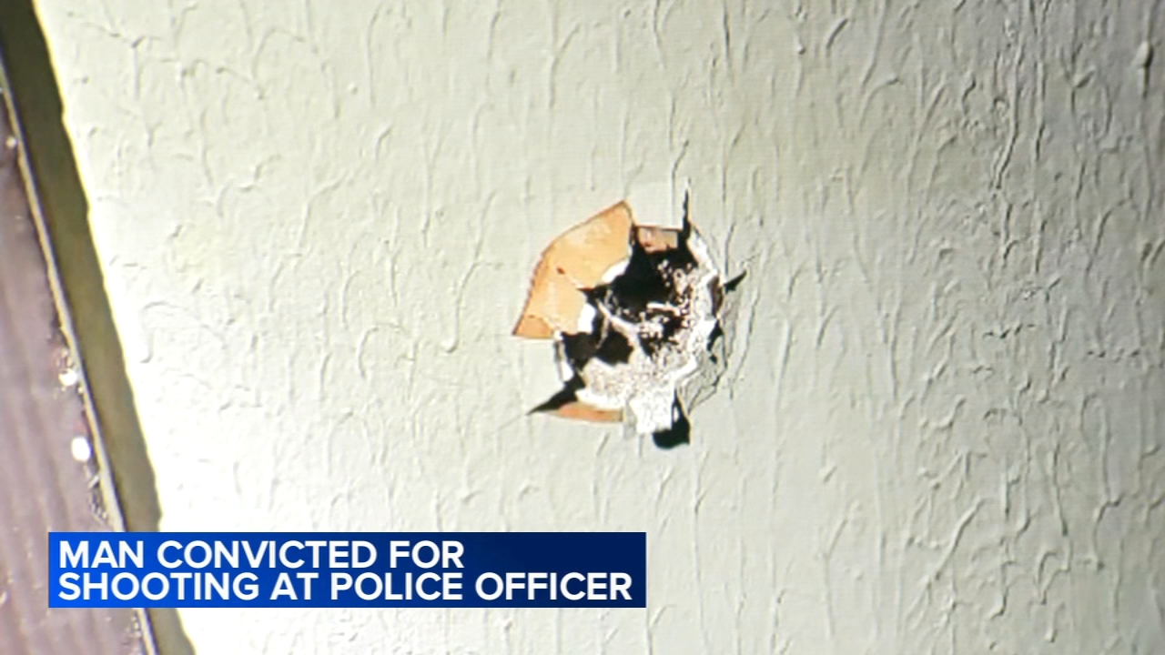 Man convicted of firing shots at a Philadelphia police officer