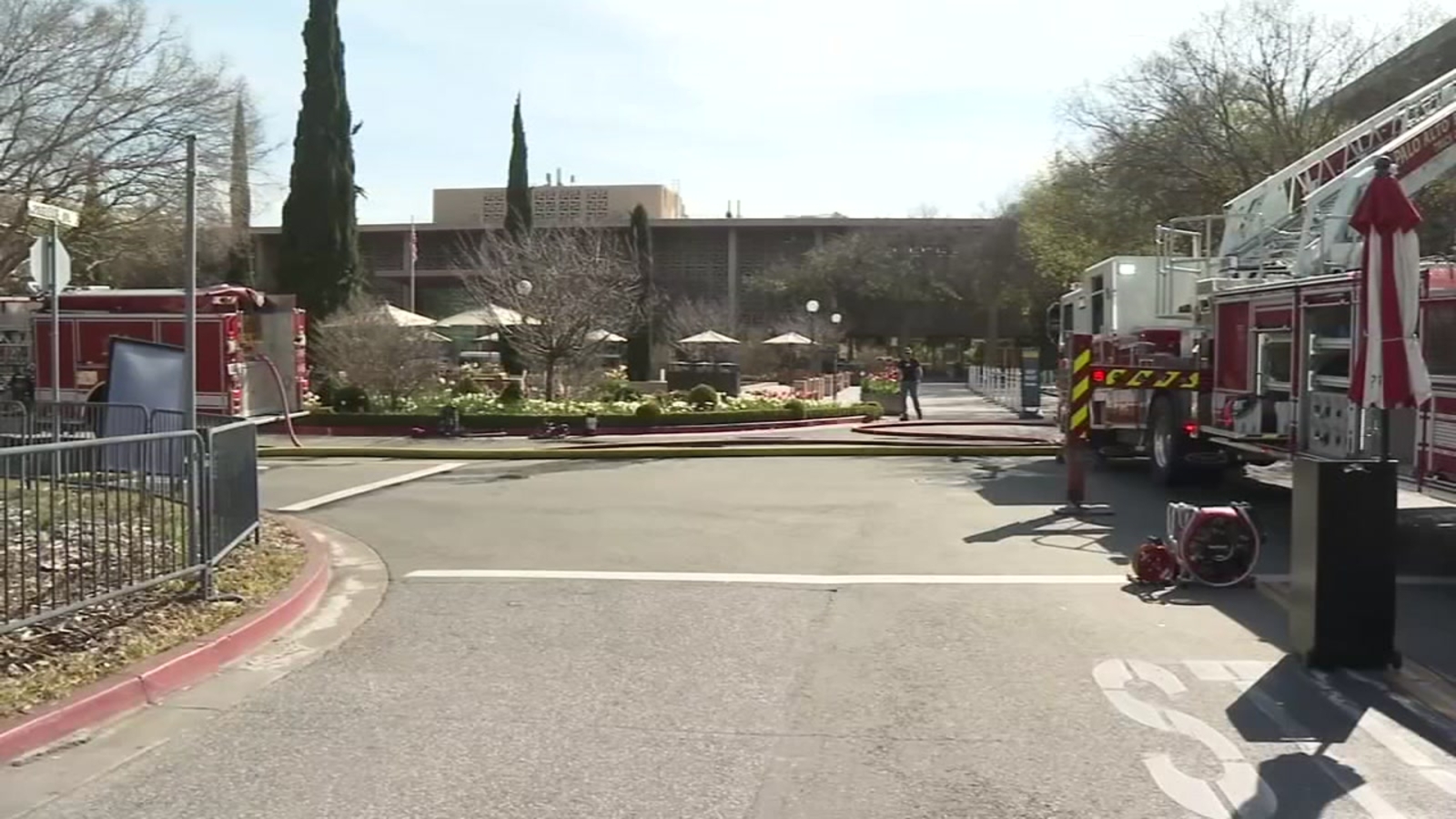 Hazardous materials consumed by fire at Stanford Medical School in Palo Alto ABC7 San Francisco