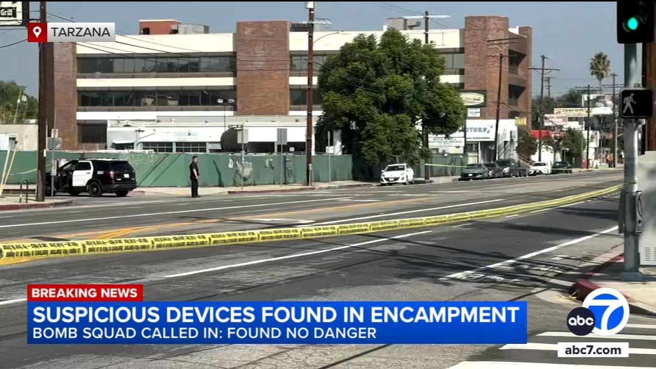 Bomb squad investigation shuts down several streets in Tarzana