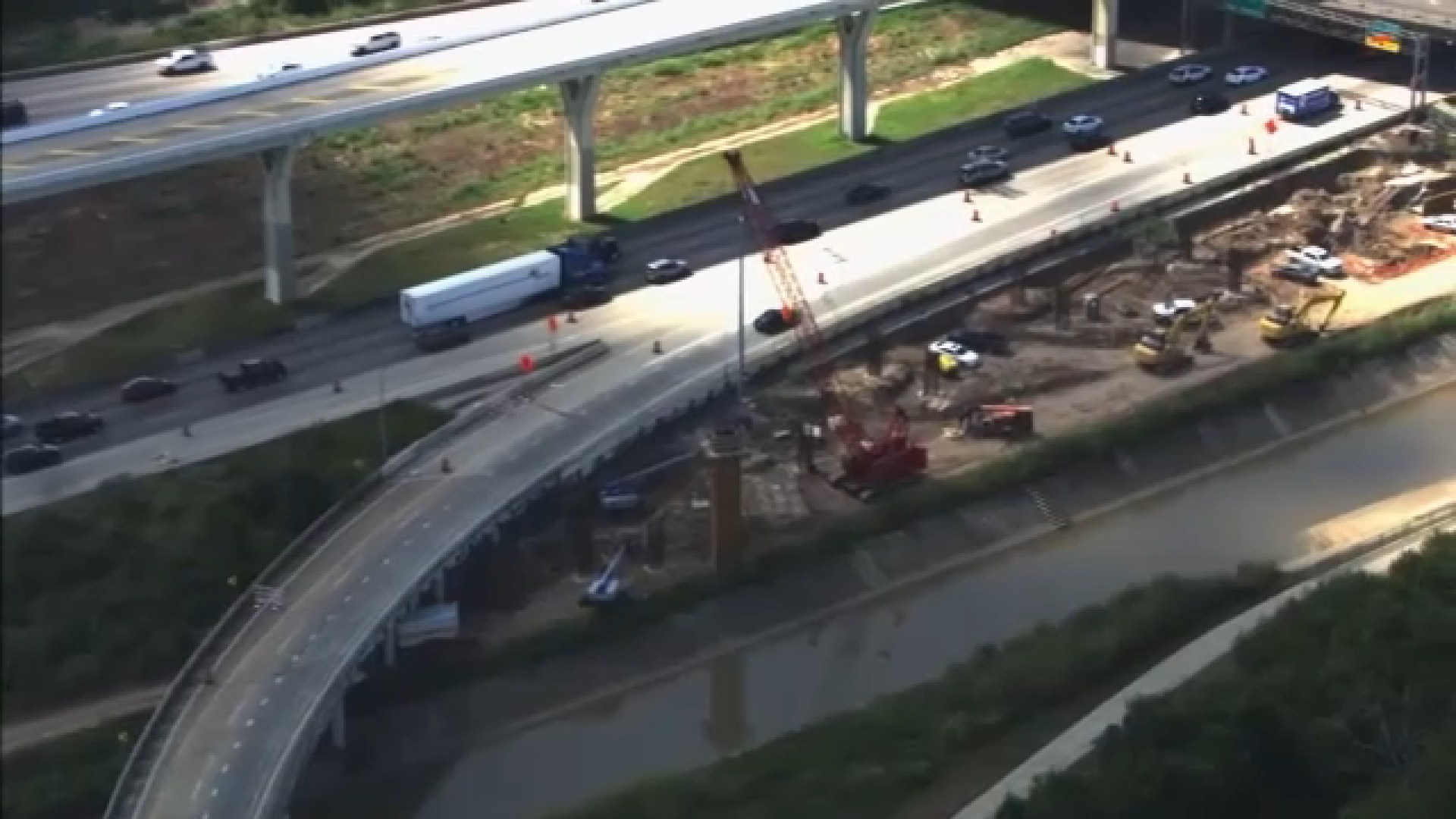 Drivers concern about delays as White Oak Bayou Elevation Project progresses