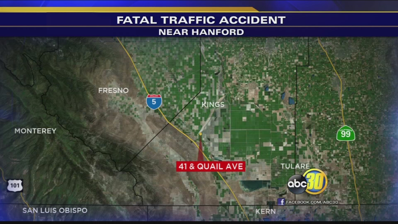 Head-on crash near Hanford leaves one dead