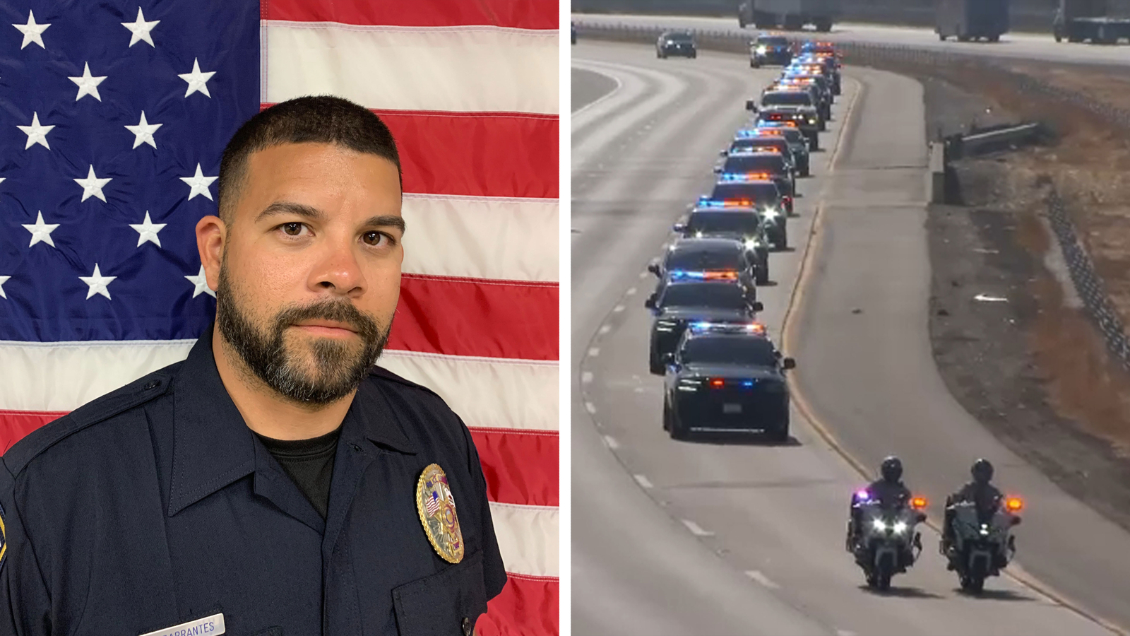 Procession held for Chowchilla Police officer killed in on-duty crash