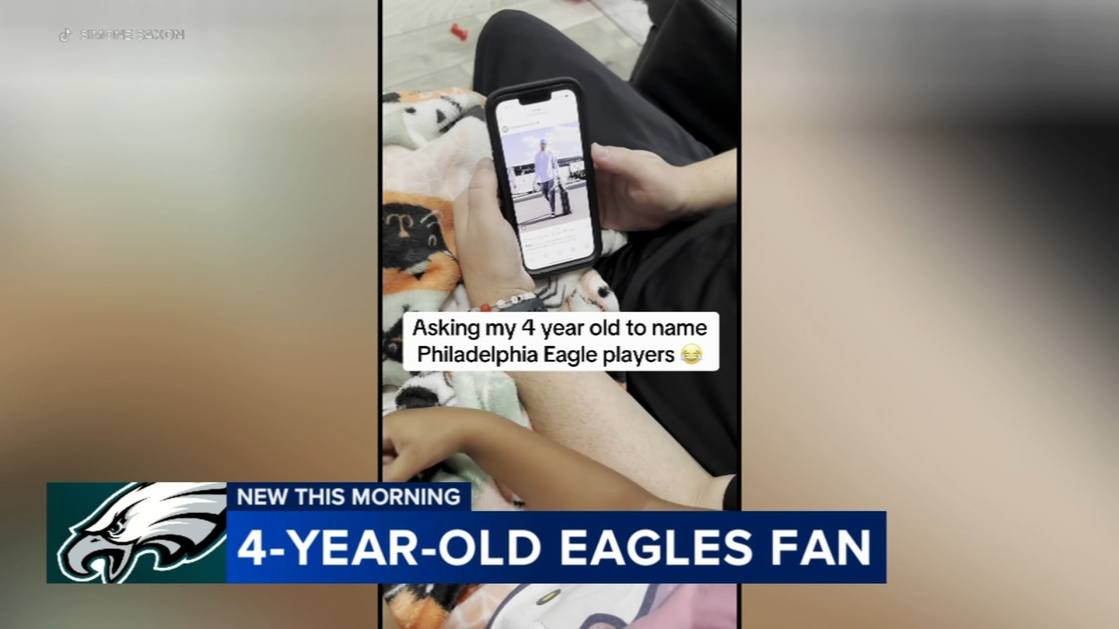4-year-old Eagles fan names players in her own unique way