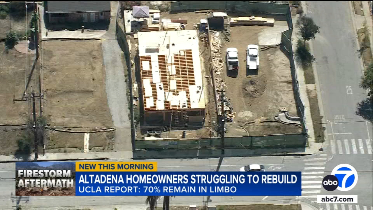 Altadena homeowners struggling to rebuild, report finds