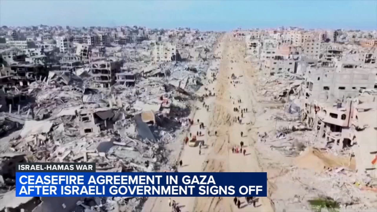 Israel and Hamas will exchange hostages and prisoners after agreeing to 1st  phase of Gaza peace plan - 6abc Philadelphia, image size:1280x720