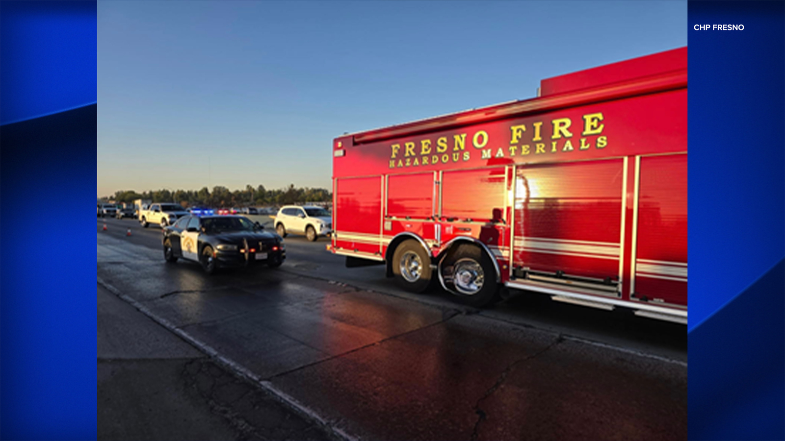 Highway 99 in Fresno closed due to oil spill, expected to reopen Friday morning