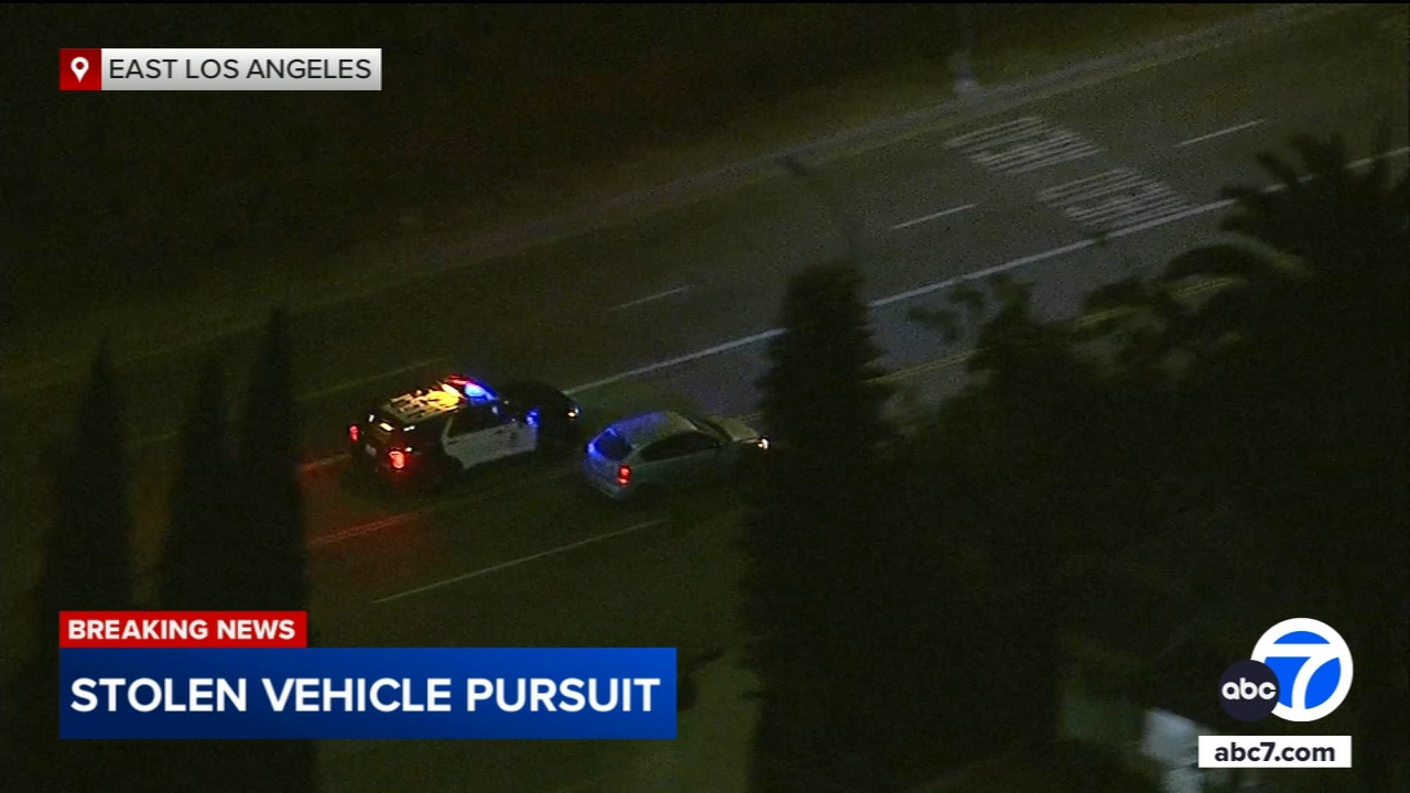 Wild chase ends when LAPD slams into suspect's car