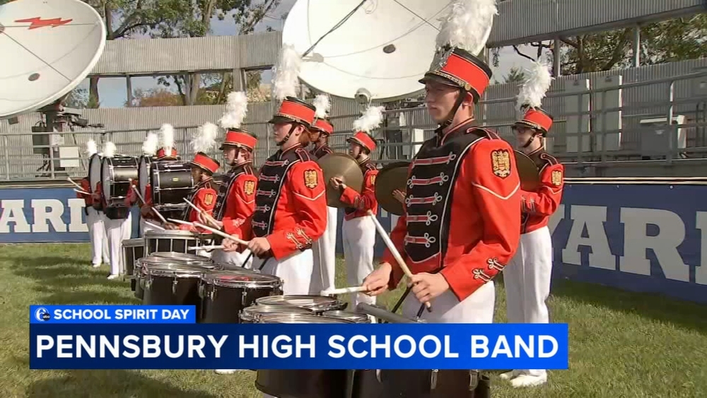 Pennsbury High School marching band brings school spirit to the Yard