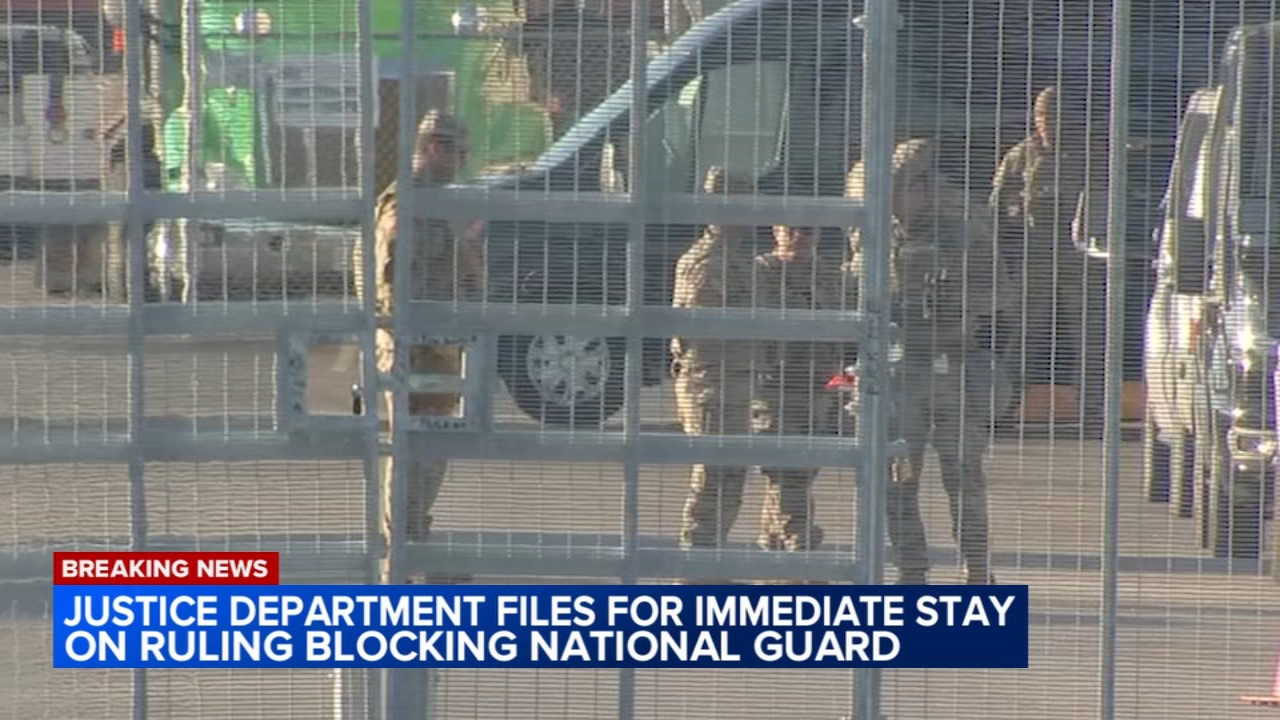 DOJ files for stay of ruling blocking National Guard deployments