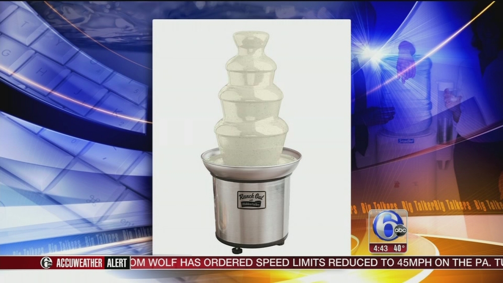Hidden Valley selling ranch dressing fountain