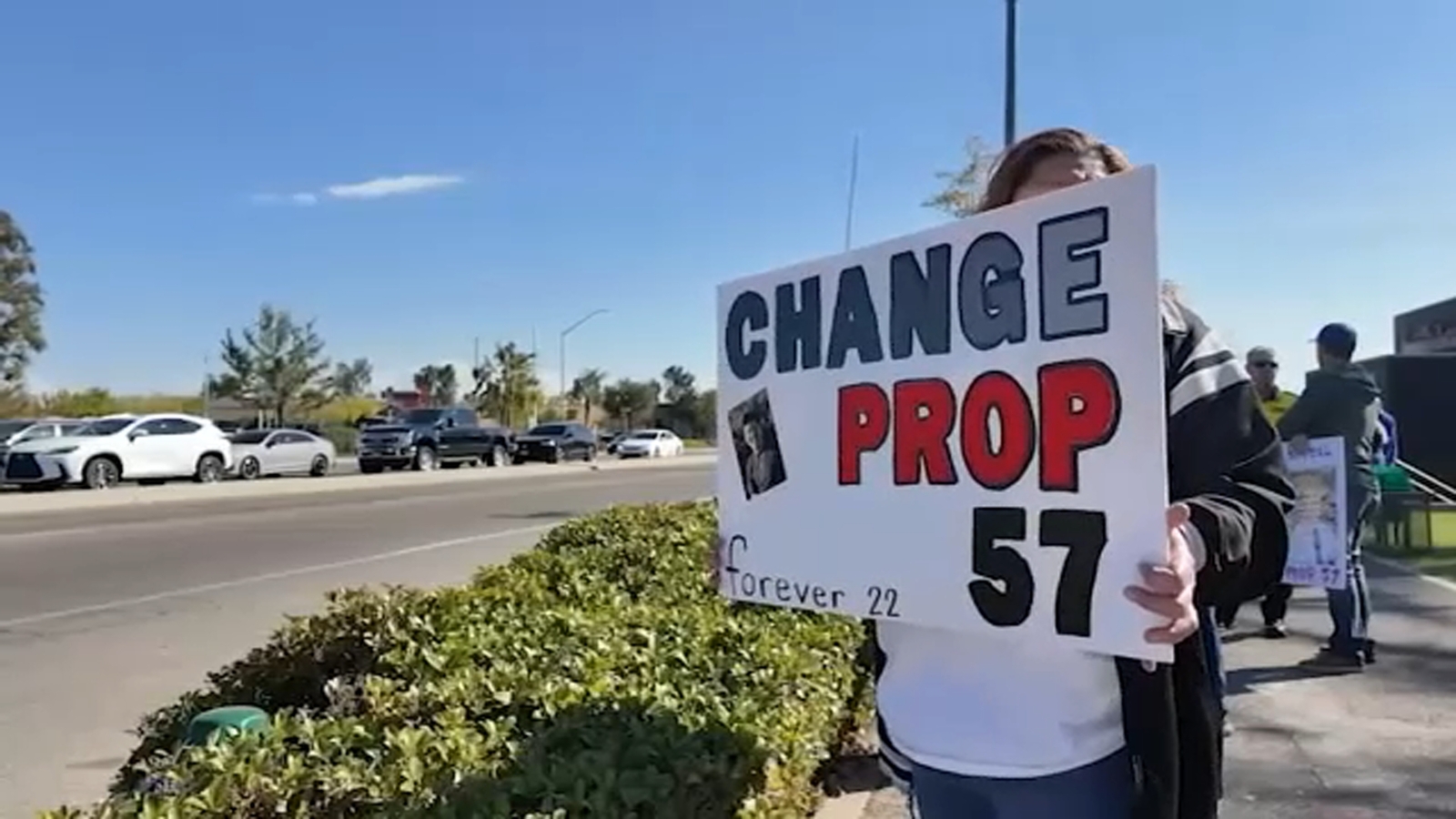Families protest in hope of Proposition 57 reform