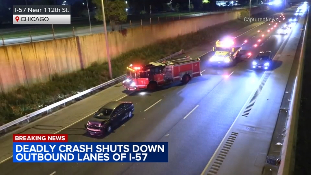 Deadly crash shuts down all southbound I-57 lanes on South Side: ISP