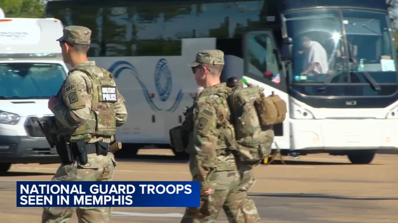 National Guard troops patrol Memphis; Trump's plans stalled in Chicago