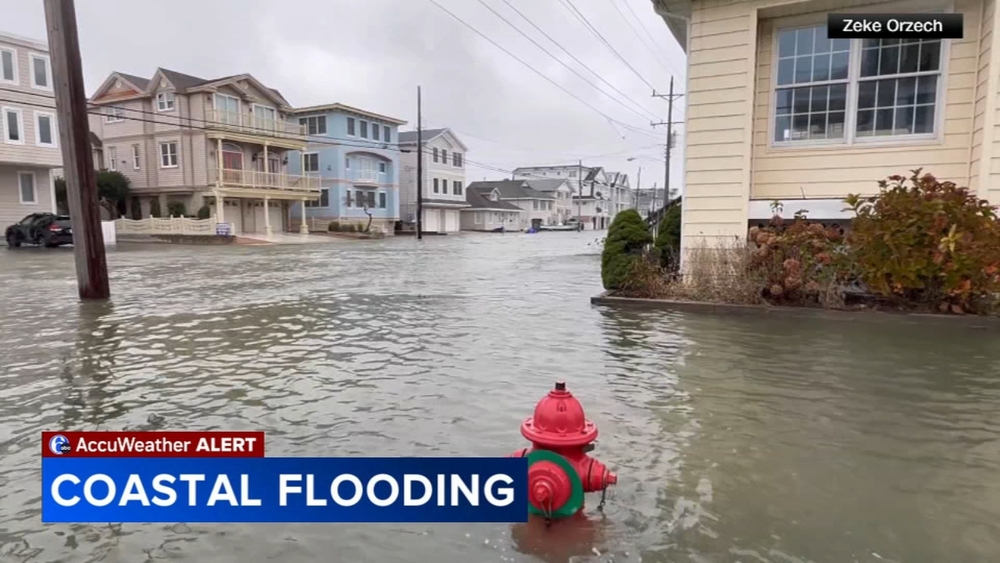 High winds and flooding batter Jersey Shore as coastal storm sweepts through region