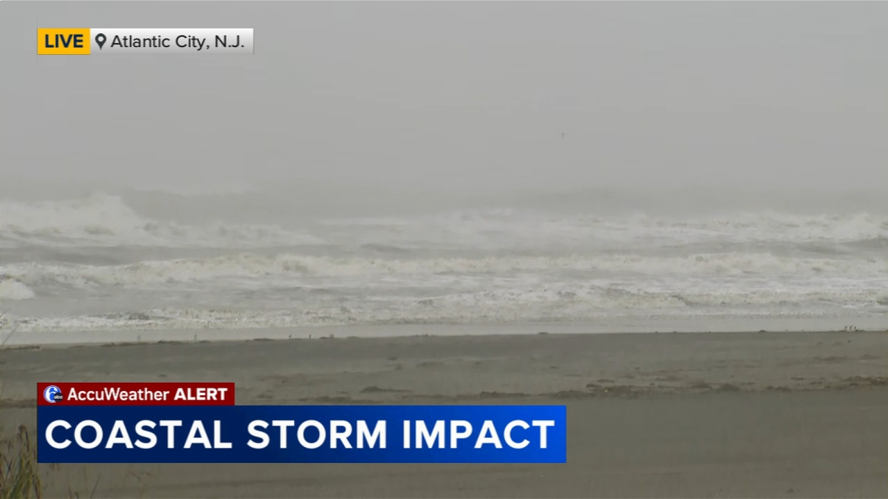 Coastal storm impacts at Jersey Shore