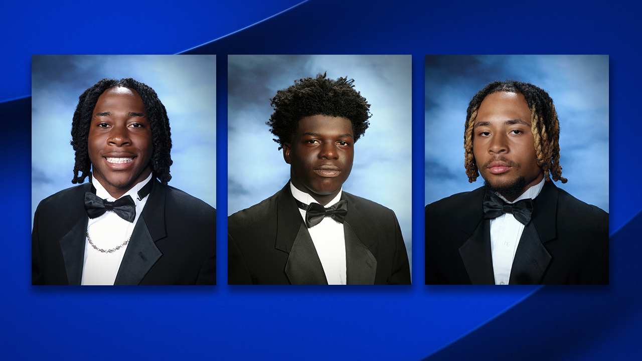 Le Cumberland County Schools pubblicano i ritratti ufficiali di Jai'hyon Elliott, Trevor Merritt e Nicholas da sinistra a destra "Nick" Williams.