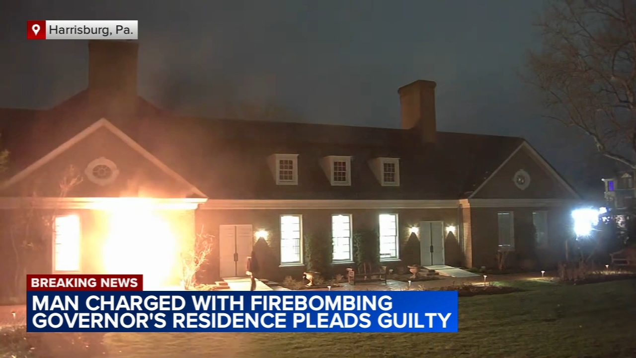 Man charged with firebombing governor's residence pleads guilty