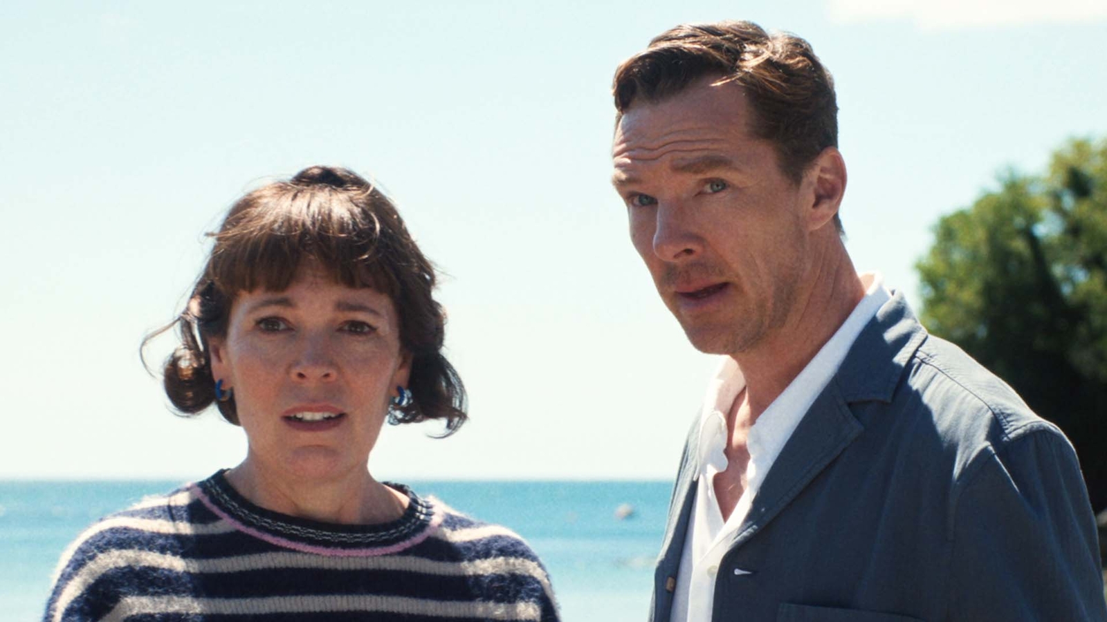 Watch Benedict Cumberbatch and Olivia Colman's marriage unravel in 'The Roses' at home this fall