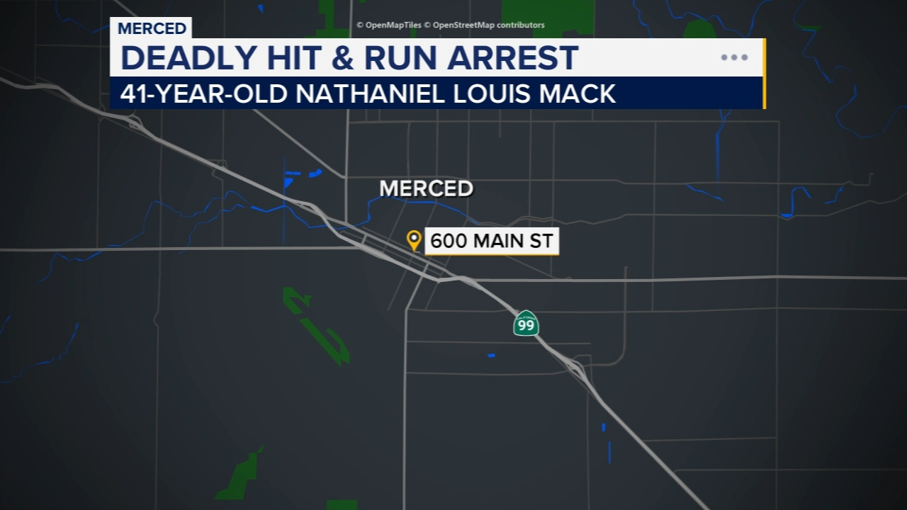 Man arrested for deadly hit-and-run involving bicyclist in Merced, police say