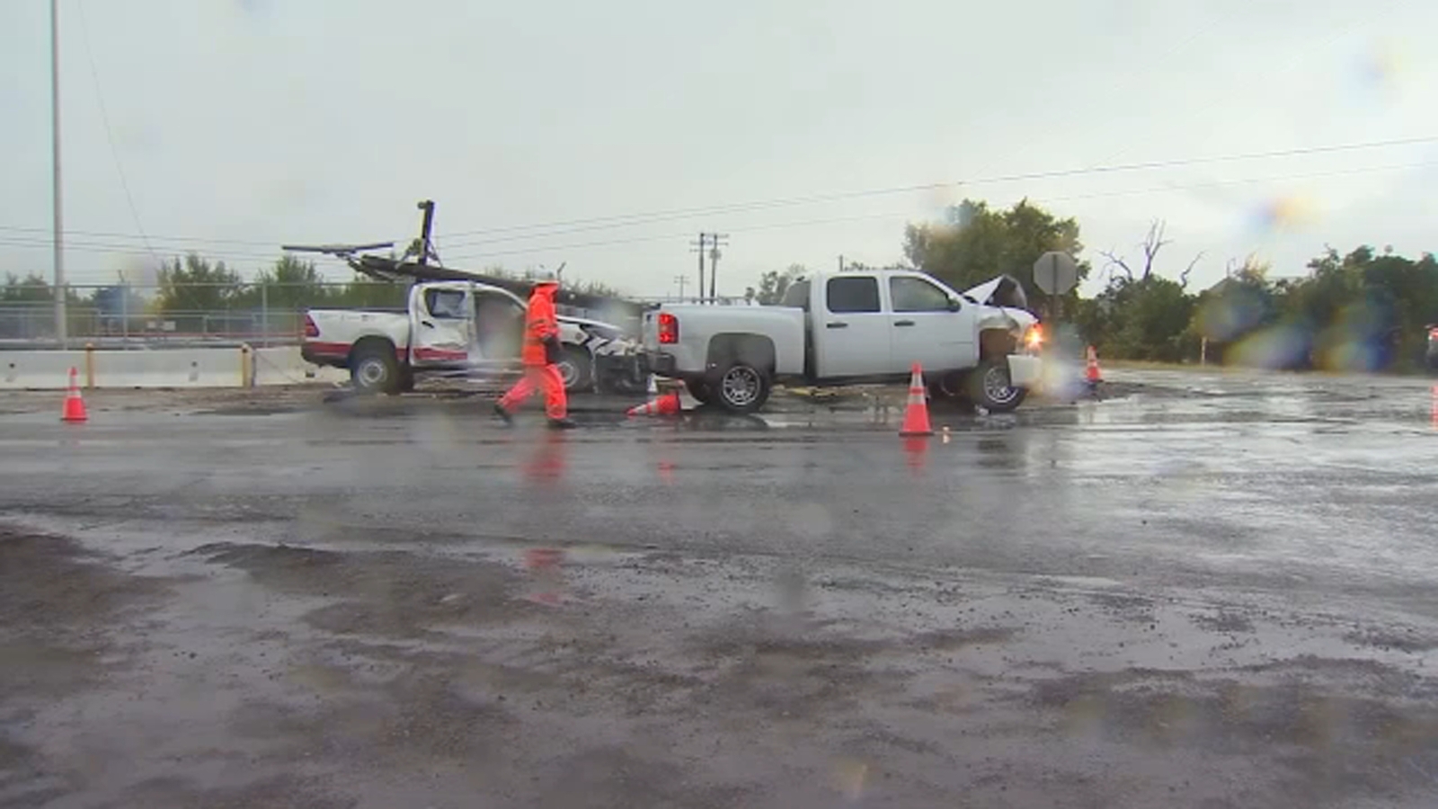 Season's first rainfall leads to crashes throughout Central Valley