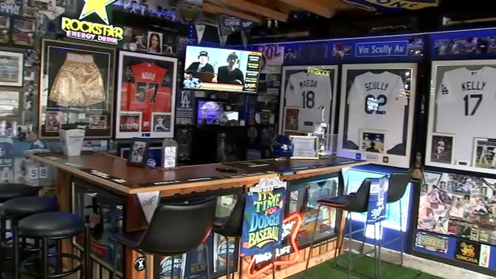 Inside one SoCal 'fan cave' that caught the eye of Dodgers Nation
