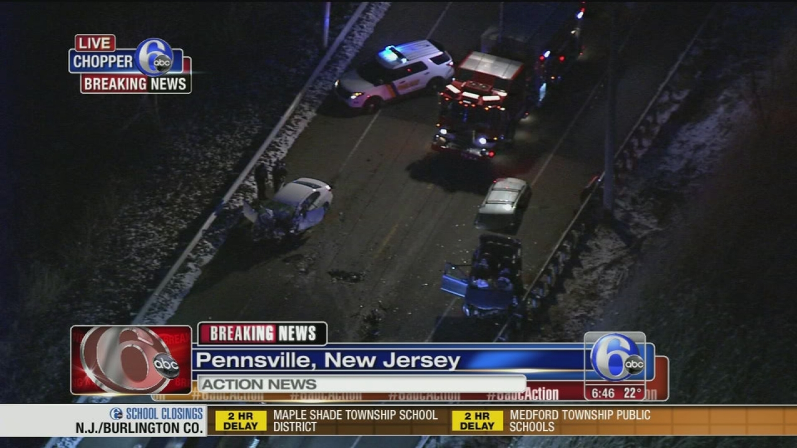 Deadly headon crash in Salem County 6abc Philadelphia