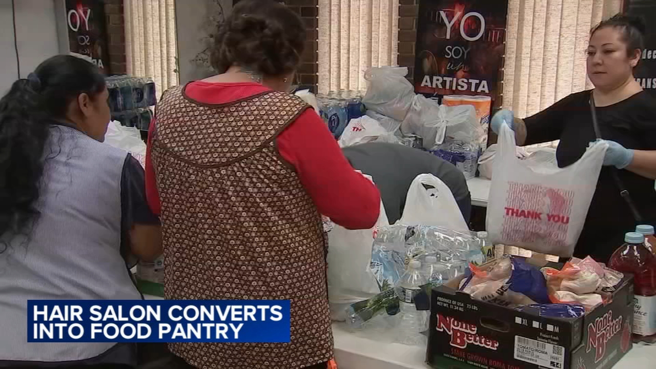 Waukegan hair salon converts into food pantry amid fed deployment